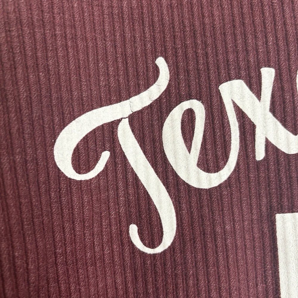 Pressbox Women's Texas A&M Aggies Comfy Cord Vintage Wash Pullover Sweatshirt M - Picture 6 of 9